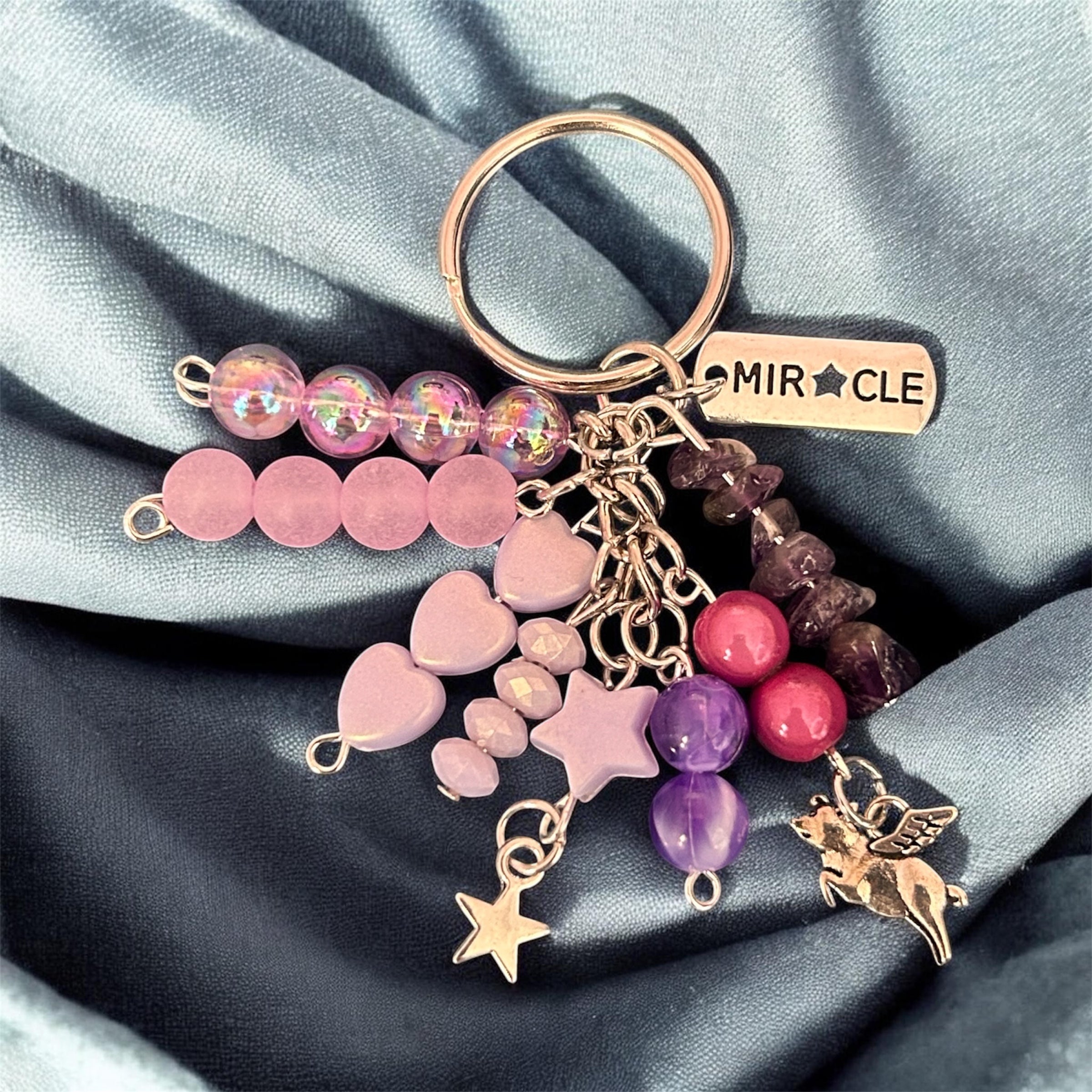Amethyst Bag Charms