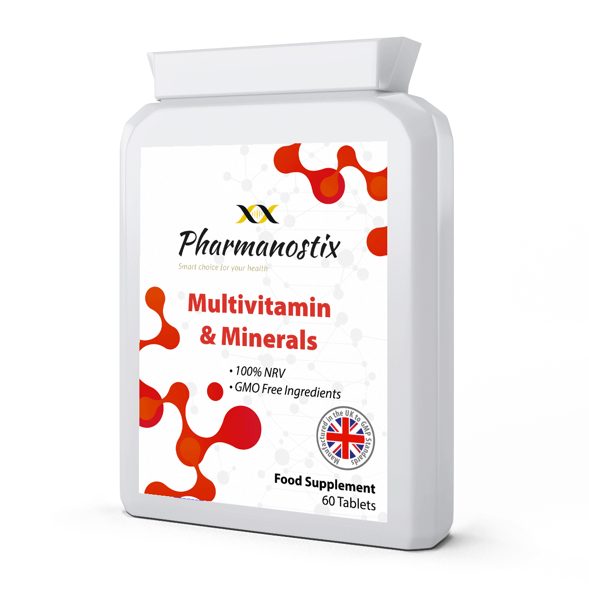 MultiVitamins & Minerals with Iron 60 Tablets -100% NRV