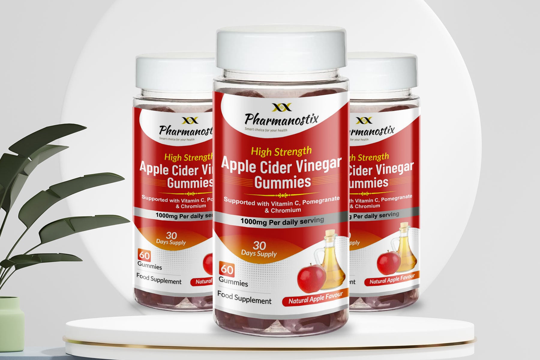 Apple Cider Vinegar Vegan Gummies  with Vitamin C