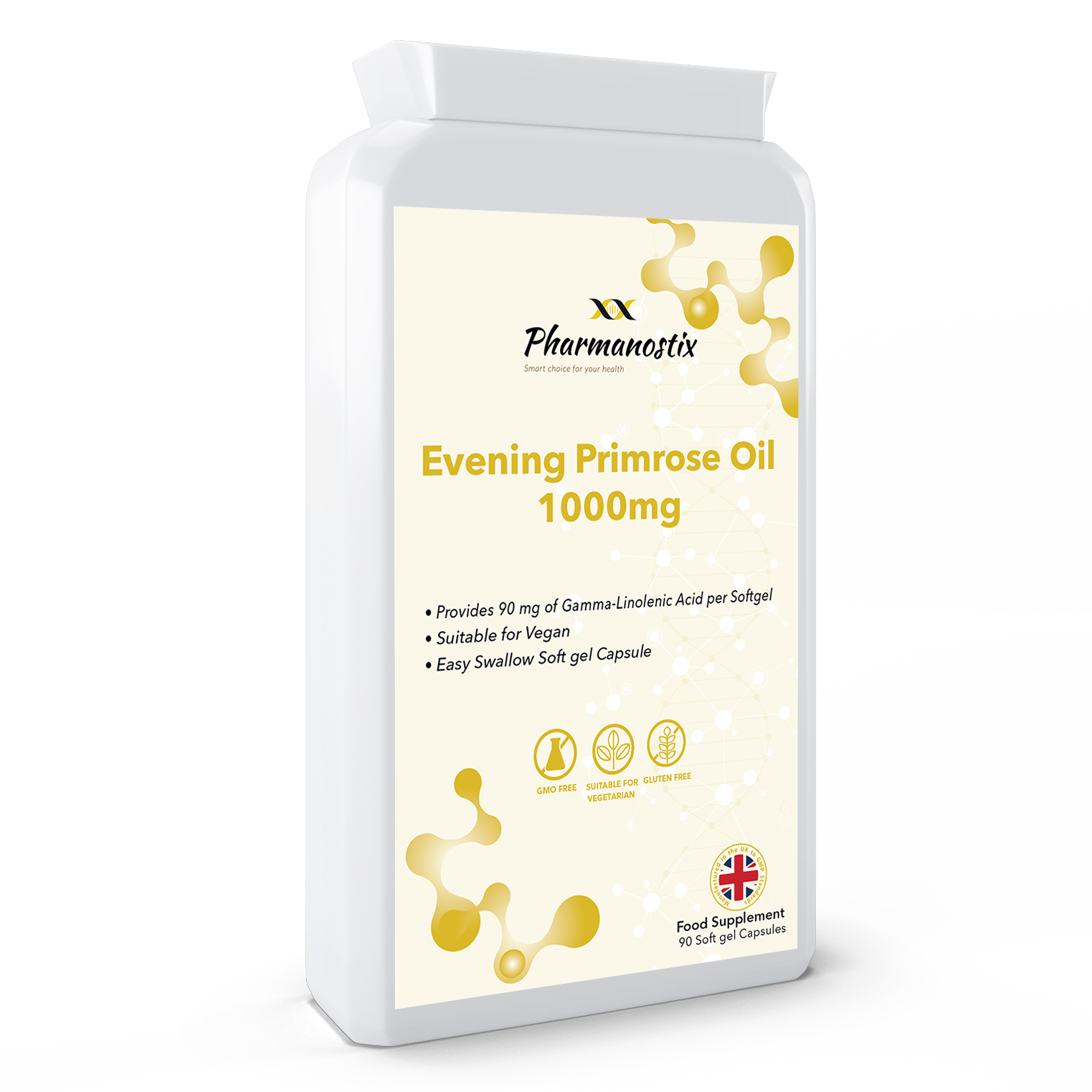 Evening Primrose Oil 1000mg 90 Vegan Softgel Capsules