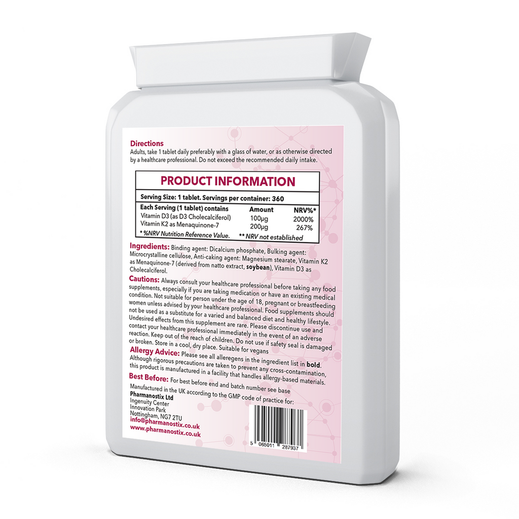 Vitamin D3 4000iu & Vitamin K2 200µg