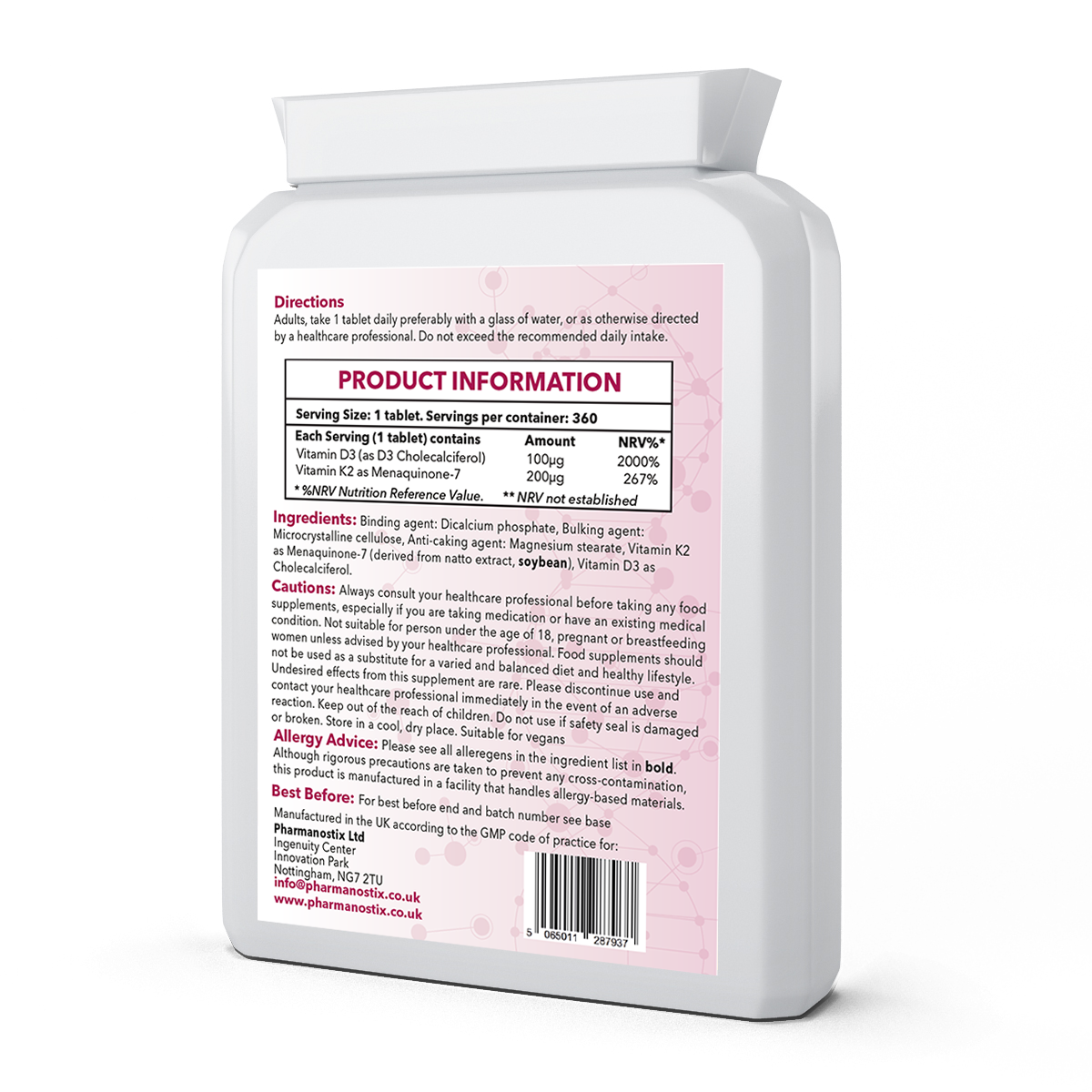 Vitamin D3 4000iu & Vitamin K2 200µg